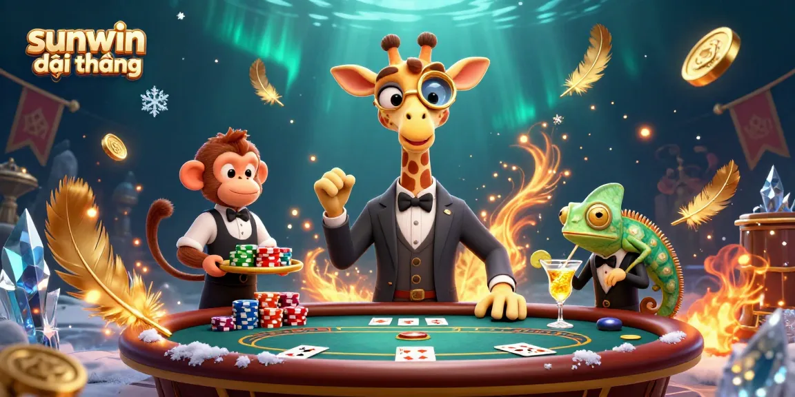 Experience thrilling gameplay with sunwin đổi thưởng at a vibrant poker table showcasing rich characters and dynamic elements.